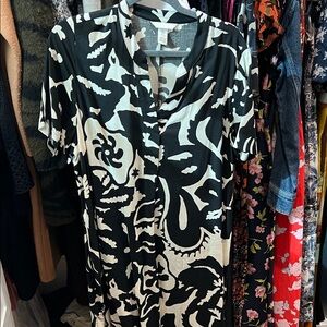 H&M Black and White Mini Dress